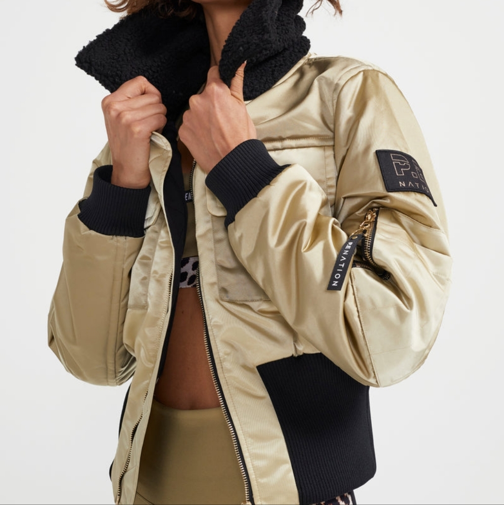 NWT RARE PE Nation Twist Serve Bomber Jacket - Picture 5 of 14